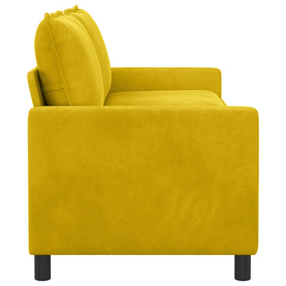 Divano Giallo 196 x 81 x 87,5 cm Velluto | homemem39