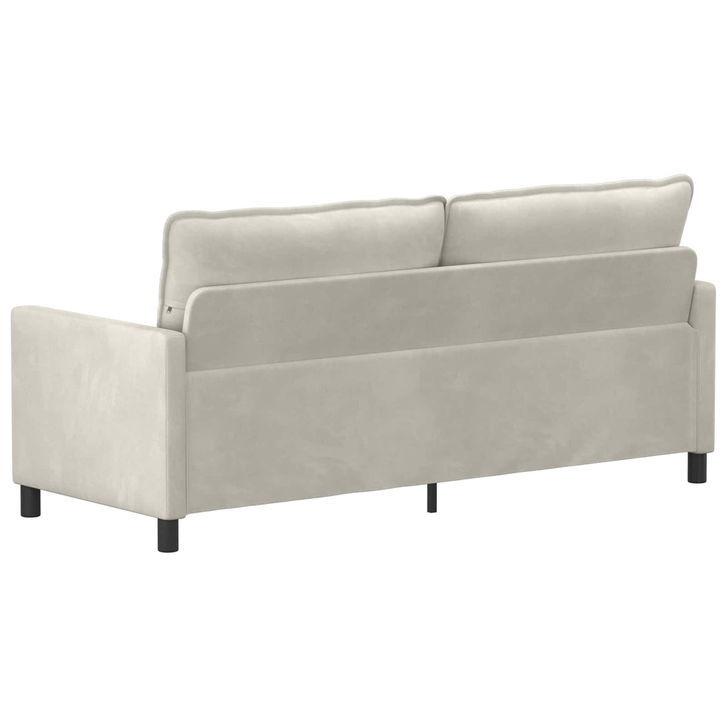 Divano Crema 196 x 81 x 87,5 cm Velluto