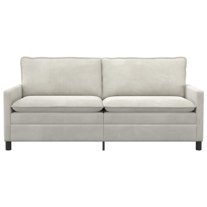 Divano Crema 196 x 81 x 87,5 cm Velluto | homemem39