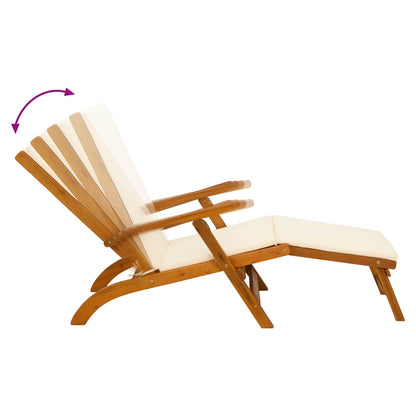 Lettino prendisole reclinabile e pieghevole 2 pcs