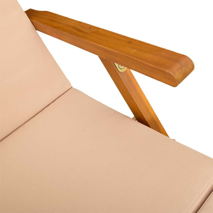 Lettino prendisole reclinabile e pieghevole 2 pcs