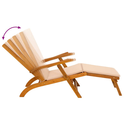 Lettino prendisole reclinabile e pieghevole 2 pcs