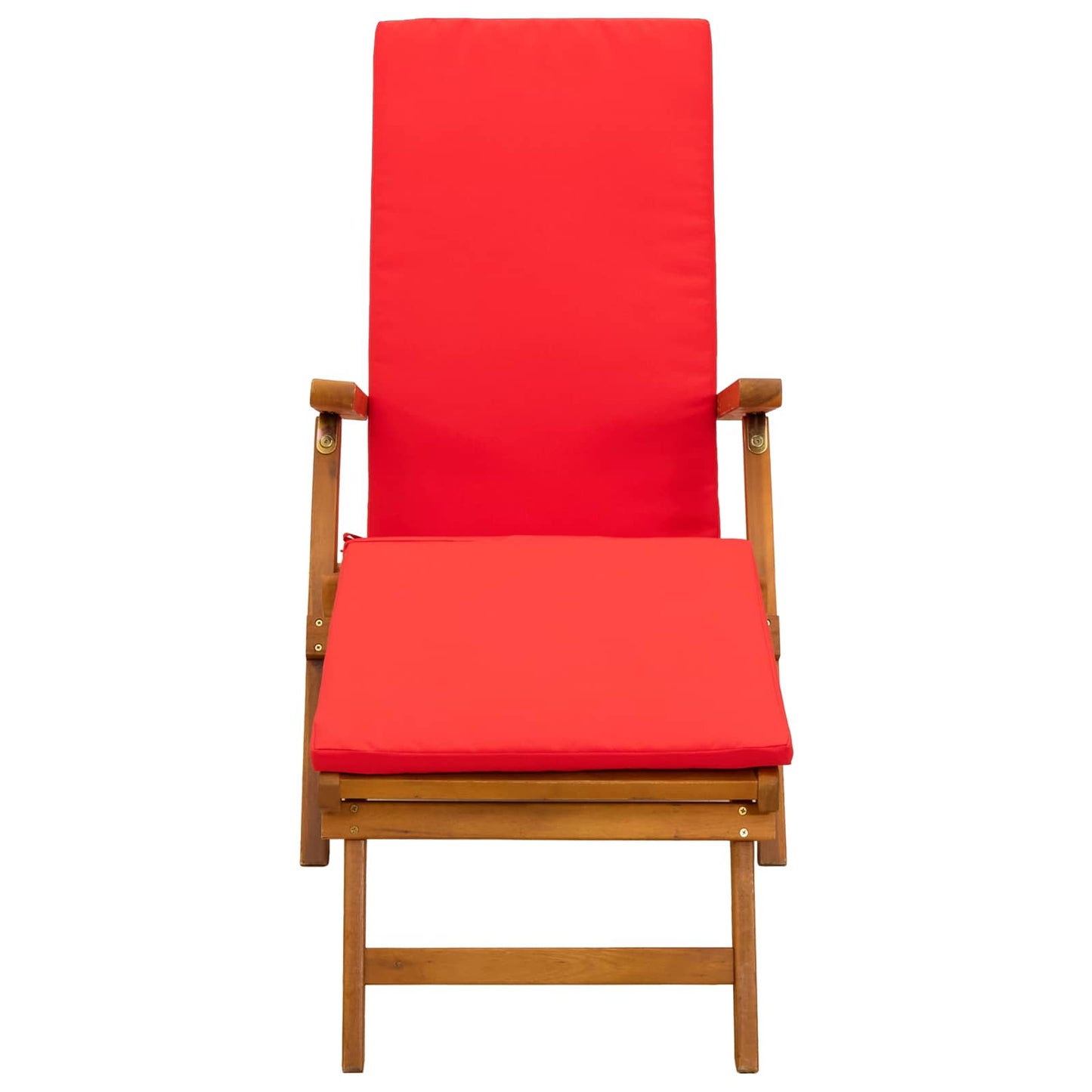 Lettino prendisole reclinabile e pieghevole 2 pcs Rosso | homemem39