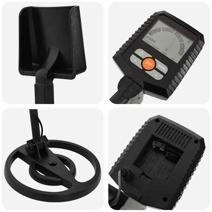 Metal Detector con Display LCD 3 Modelli 19 cm Bobina Nero