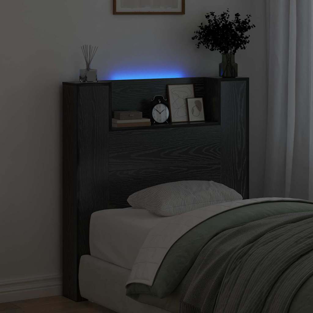 Testiera Rovere Nero 100 x 15 x 103,5 cm Legno multistrato