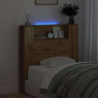 Testiera con lo scaffale Rovere artigianale 100 x 15 x 103,5 cm