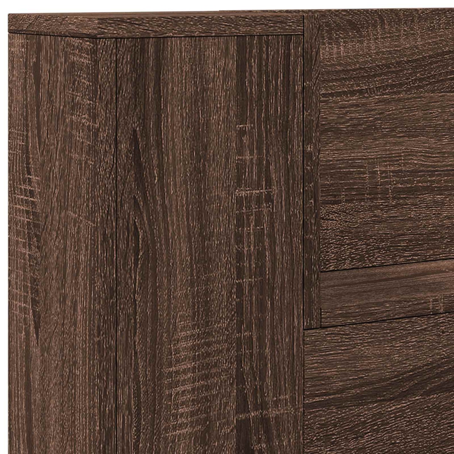 Testiera Rovere Marrone 100 x 16,5 x 103,5 cm Legno multistrato