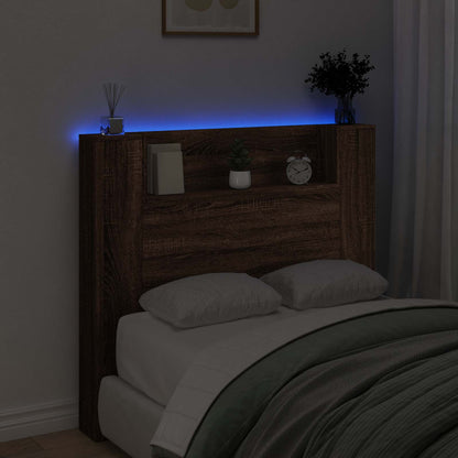 Testiera Rovere Marrone 120 x 16,5 x 103,5 cm Legno multistrato