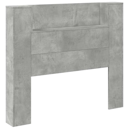 Testiera Grigio cemento 120 x 16,5 x 103,5 cm Legno multistrato
