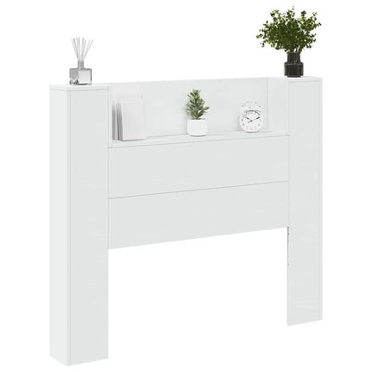 Testiera di stoccaggio con LED Bianco Legno ingegnerizzato