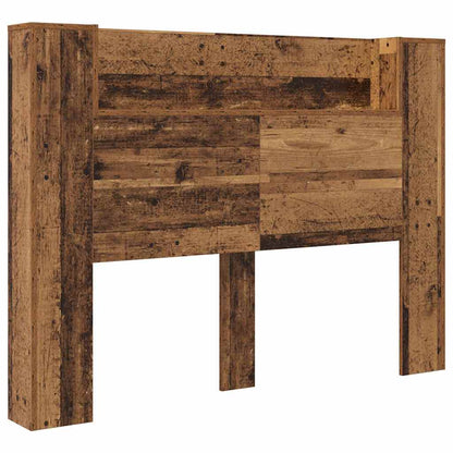 Testiera di stoccaggio con LED Legno antico