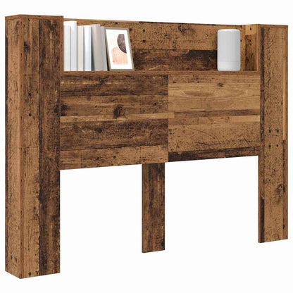 Testiera di stoccaggio con LED Legno antico