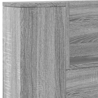 Testiera Grigio Sonoma 140 x 16,5 x 103,5 cm Legno multistrato