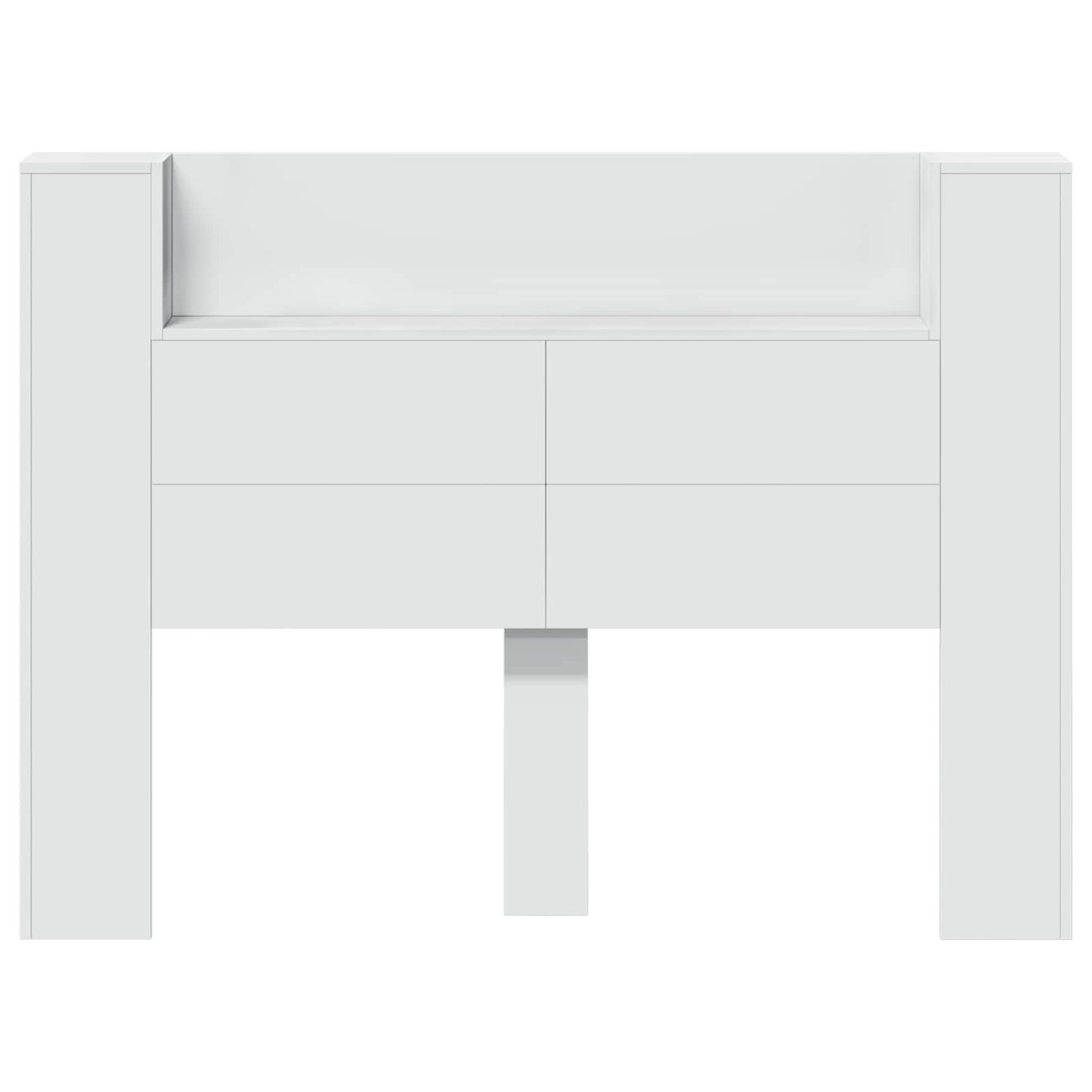 Testiera Bianco 140 x 16,5 x 103,5 cm Legno multistrato
