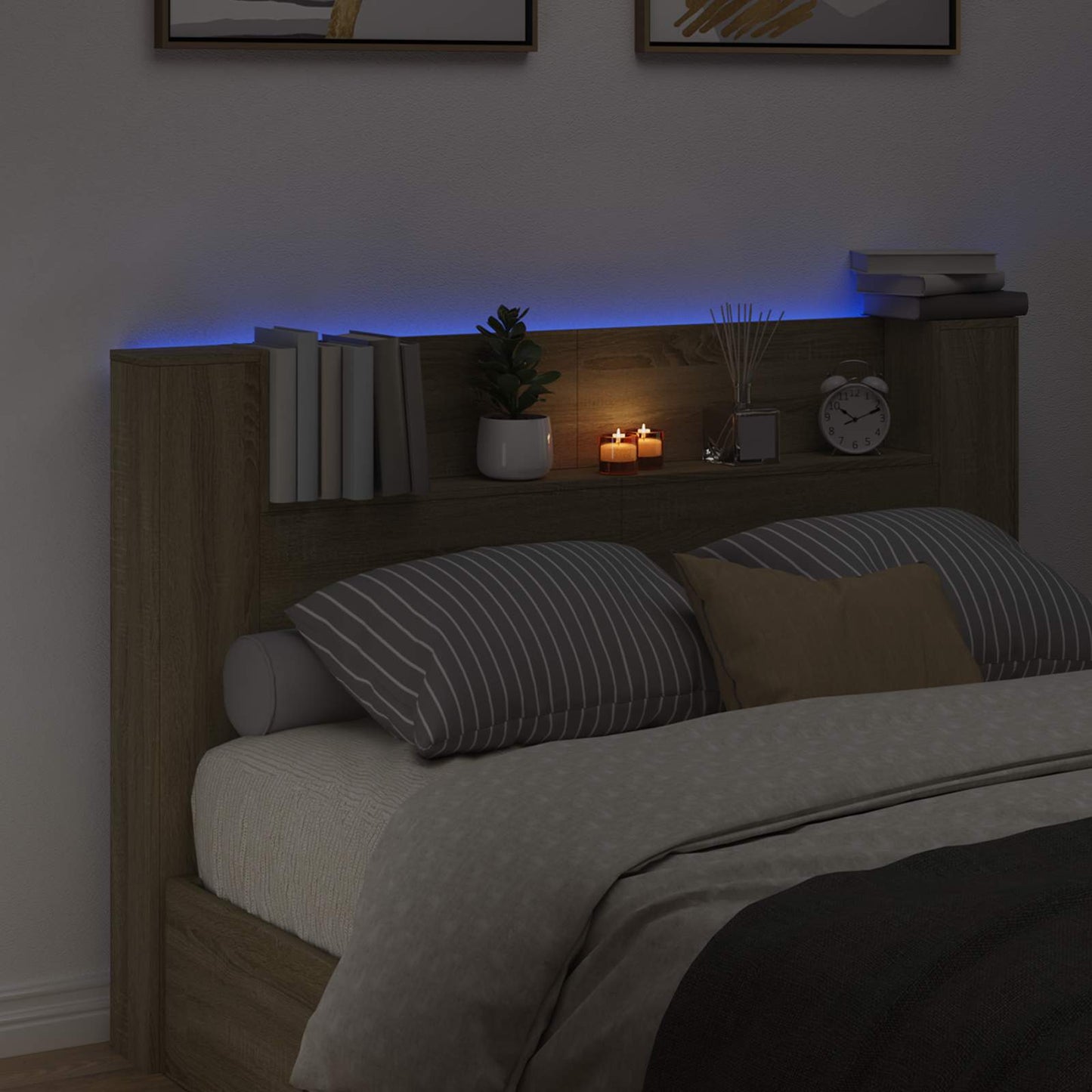 Testiera Rovere Sonoma 160 x 16,5 x 103,5 cm Legno multistrato