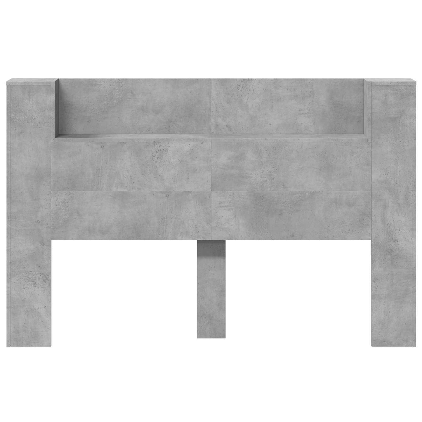 Testiera Grigio cemento 160 x 16,5 x 103,5 cm Legno multistrato