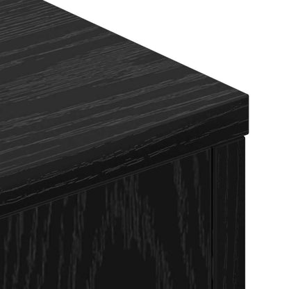 Testiera di stoccaggio con LED Rovere Nero Legno ingegnerizzato