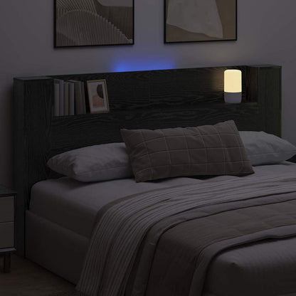 Testiera Rovere Nero 180 x 17 x 104,5 cm Legno multistrato