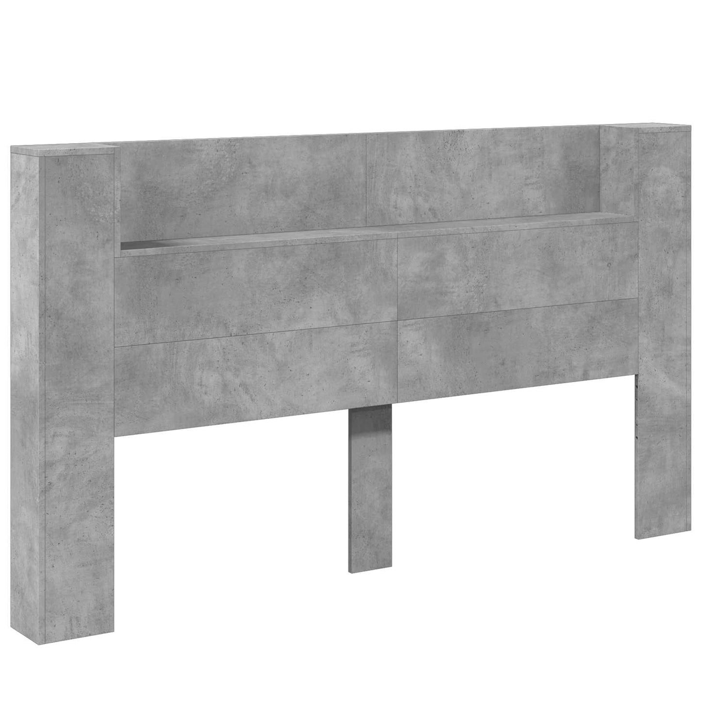 Testiera Grigio cemento 180 x 16,5 x 103,5 cm Legno multistrato