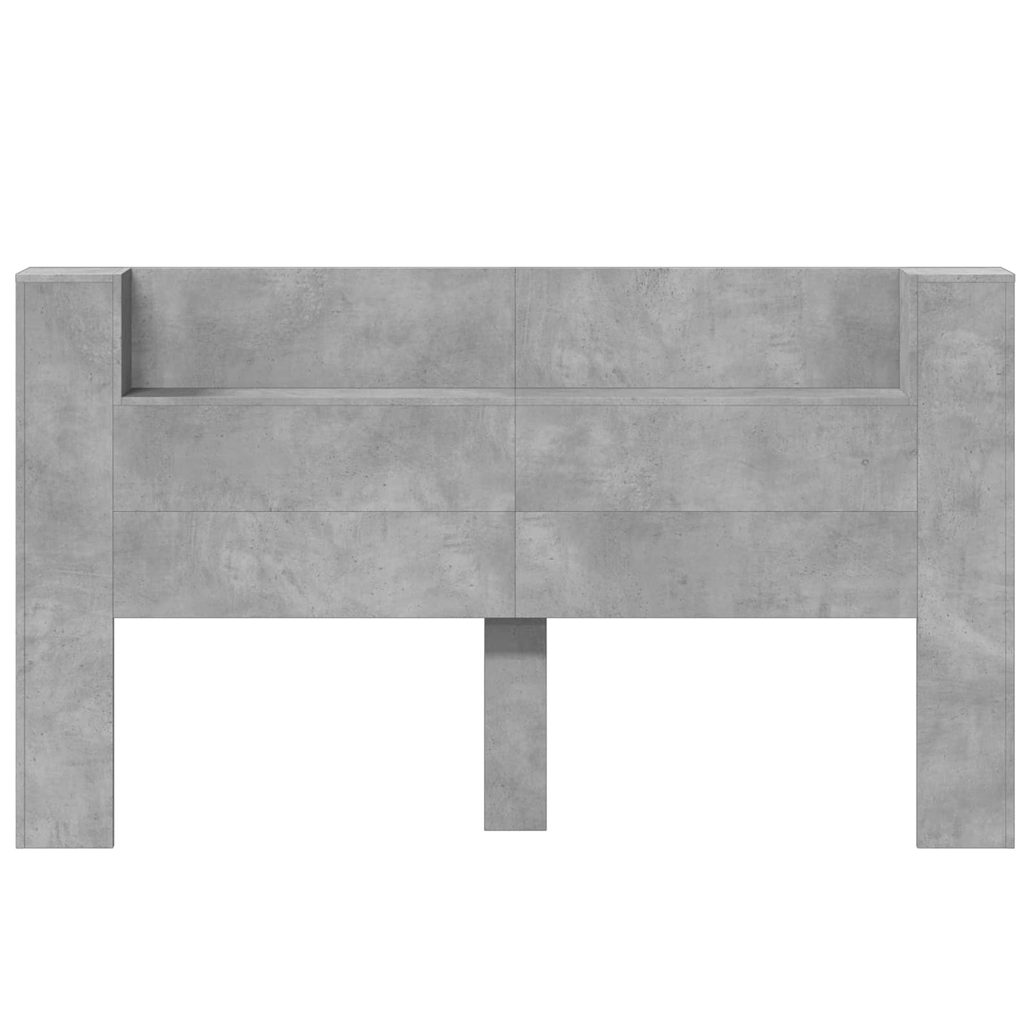 Testiera Grigio cemento 180 x 16,5 x 103,5 cm Legno multistrato