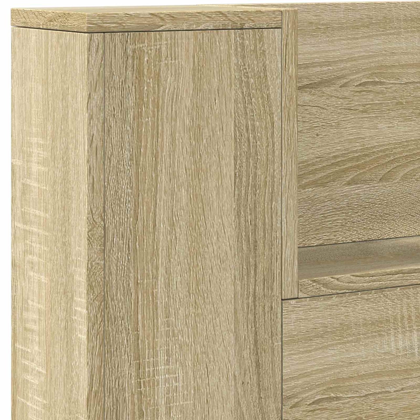 Testiera di stoccaggio con LED Rovere Sonoma