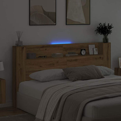 Testiera con lo scaffale Rovere artigianale 200 x 15 x 103,5 cm