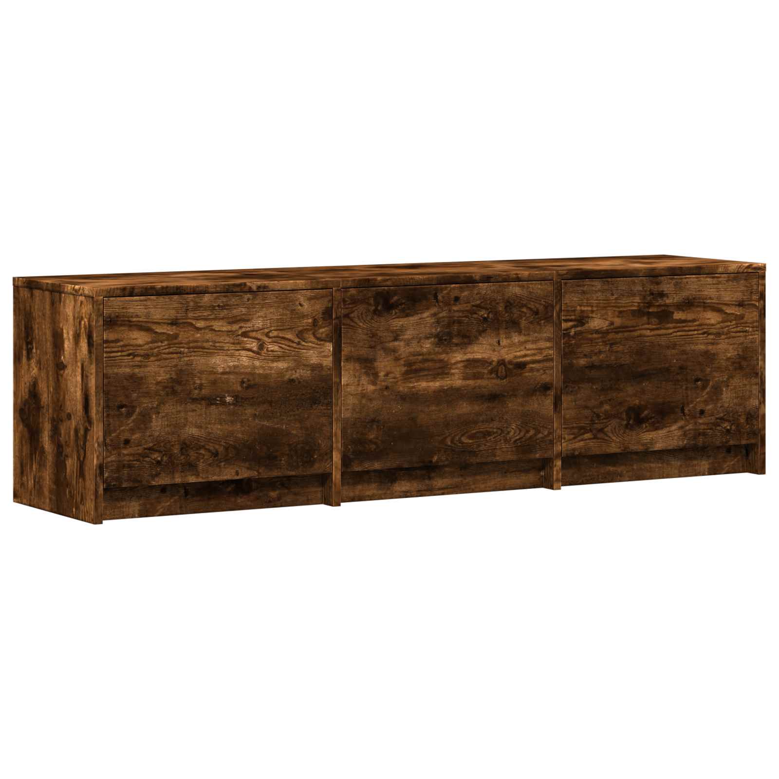 Mobile TV con LED con LED Quercia Affumicata 140 x 34 x 40 cm | homemem39
