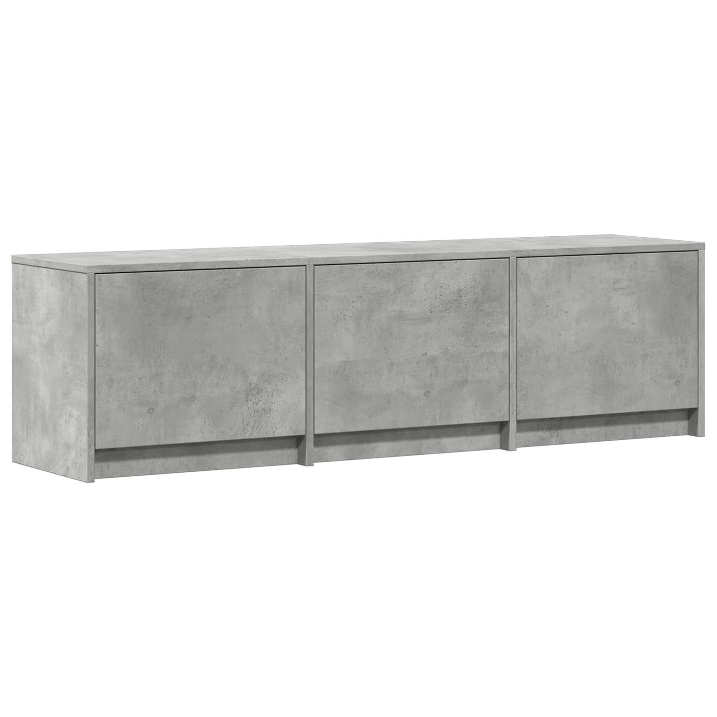 Mobile TV con LED con LED Grigio Cemento 140 x 34 x 40 cm