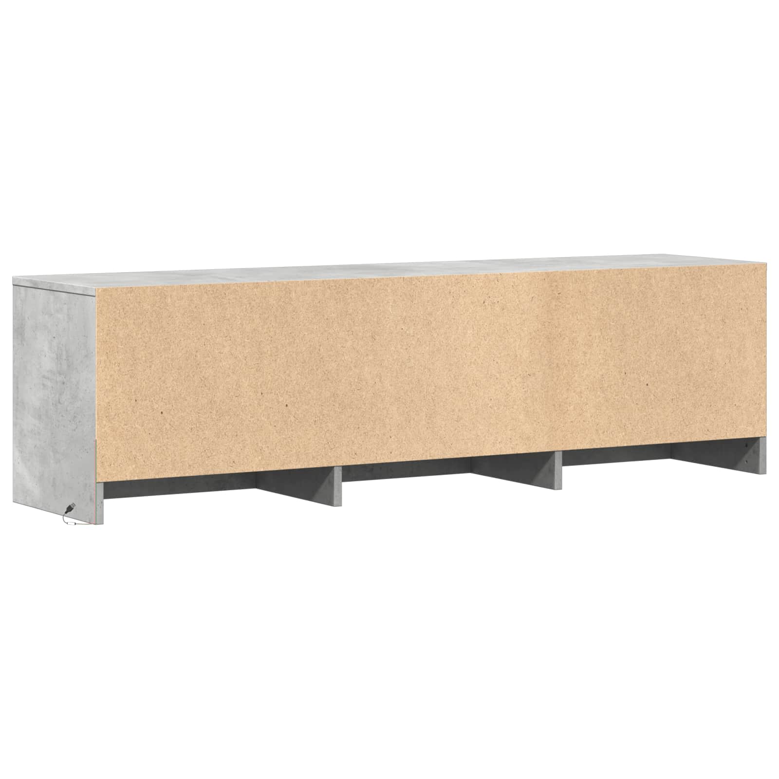 Mobile TV con LED con LED Grigio Cemento 140 x 34 x 40 cm | homemem39