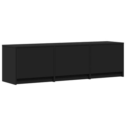 Mobile TV con LED Nero 140 x 34 x 40 cm Legno ingegnerizzato | homemem39