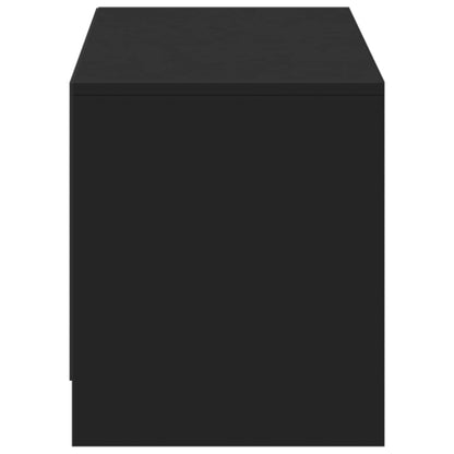 Mobile TV con LED Nero 140 x 34 x 40 cm Legno ingegnerizzato