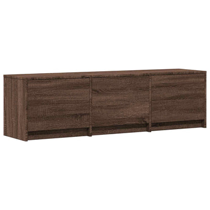 Mobile TV con LED con LED Quercia marrone 140 x 34 x 40 cm | homemem39
