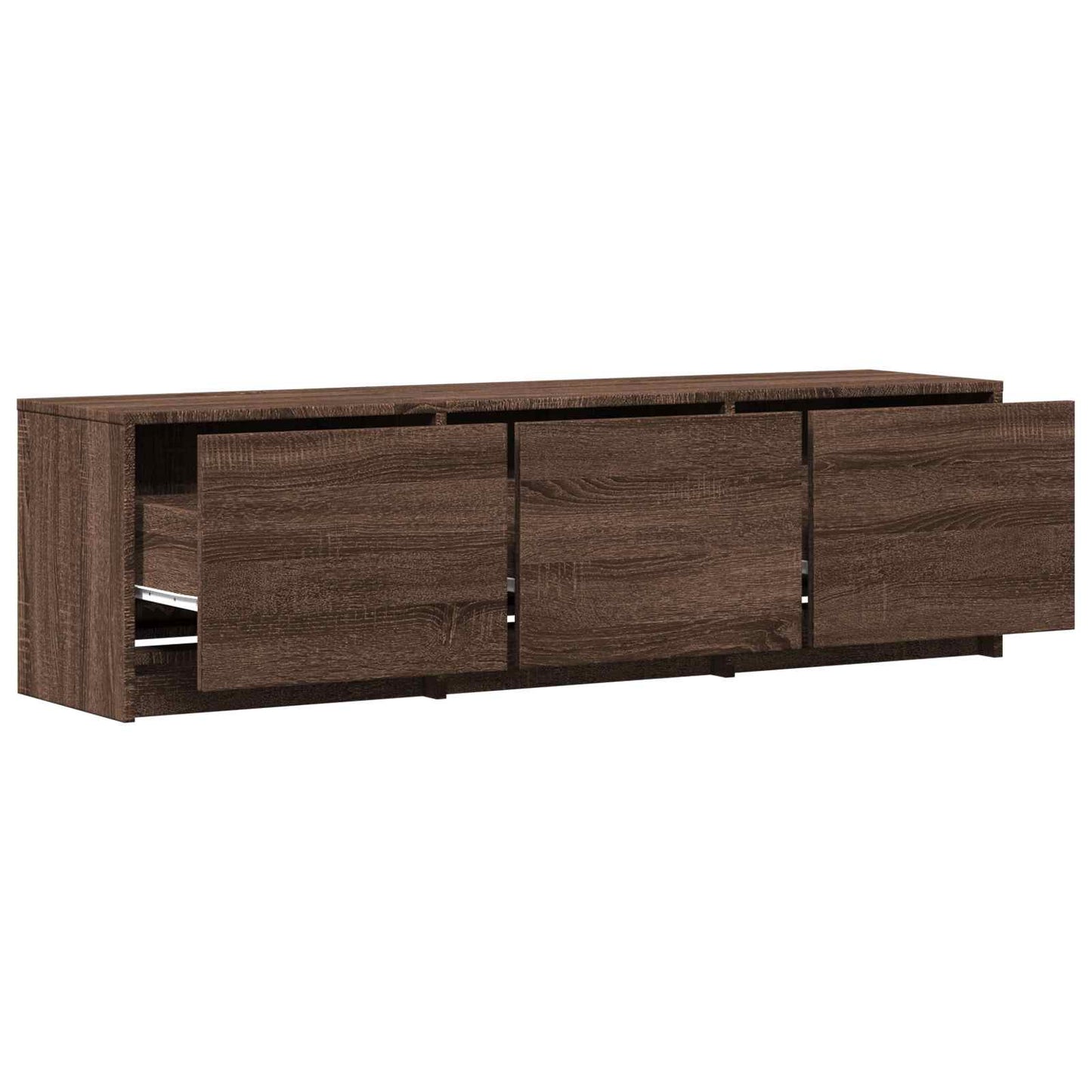 Mobile TV con LED con LED Quercia marrone 140 x 34 x 40 cm | homemem39