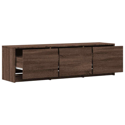 Mobile TV con LED con LED Quercia marrone 140 x 34 x 40 cm | homemem39