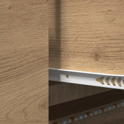 Mobile TV con LED Rovere Artigianale 140 x 34 x 40 cm