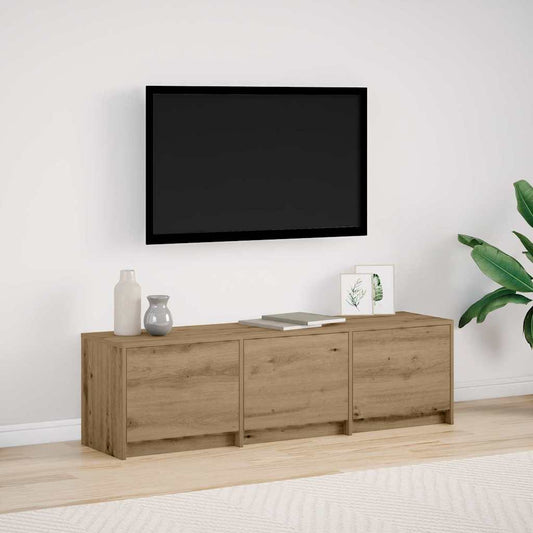 Mobile TV con LED Rovere Artigianale 140 x 34 x 40 cm