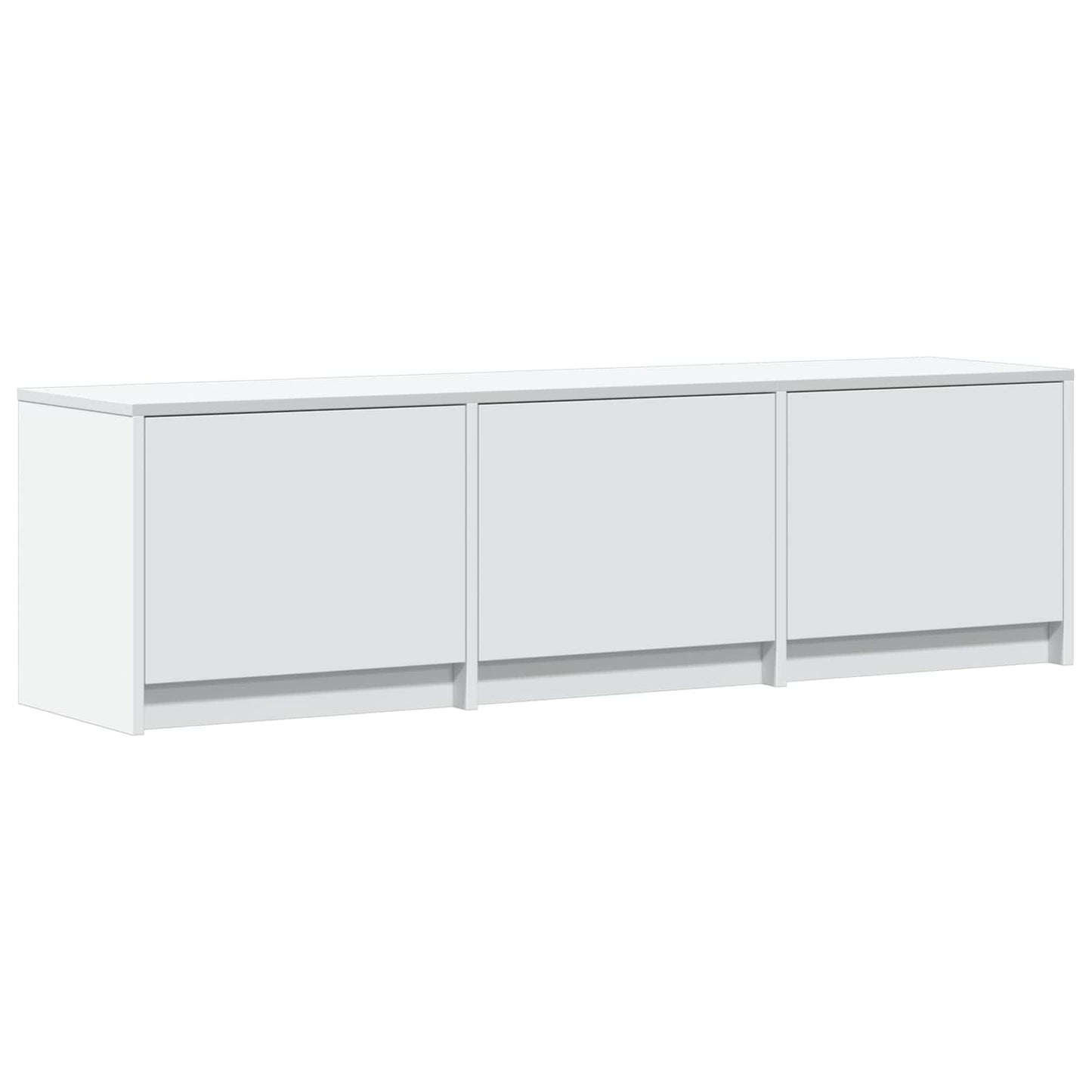 Mobile TV con LED Bianco 140 x 34 x 40 cm Legno ingegnerizzato | homemem39