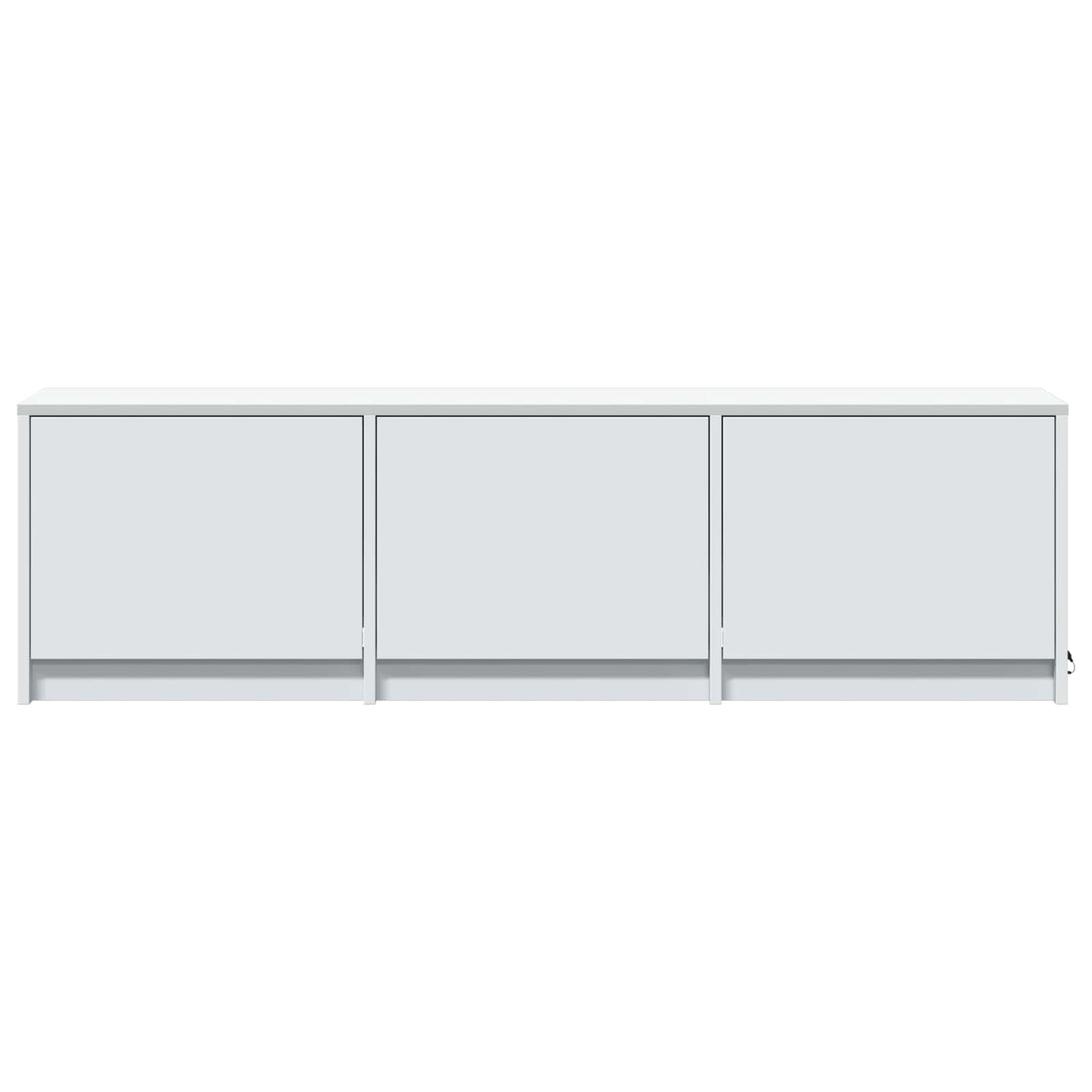 Mobile TV con LED Bianco 140 x 34 x 40 cm Legno ingegnerizzato | homemem39