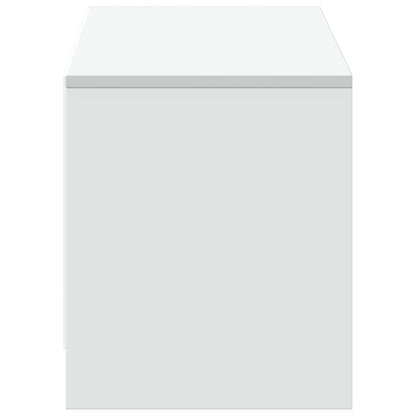 Mobile TV con LED Bianco 140 x 34 x 40 cm Legno ingegnerizzato | homemem39