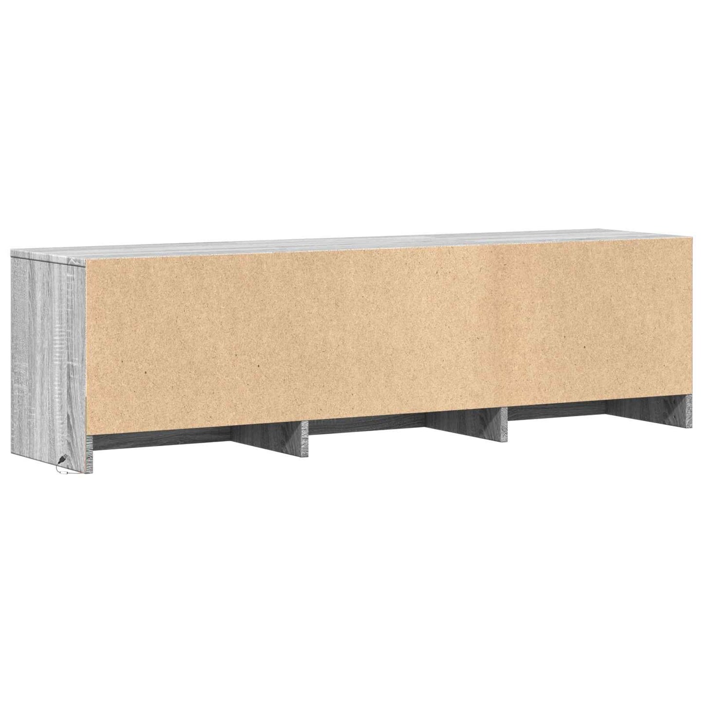 Mobile TV con LED con LED Sonoma grigia 140 x 34 x 40 cm