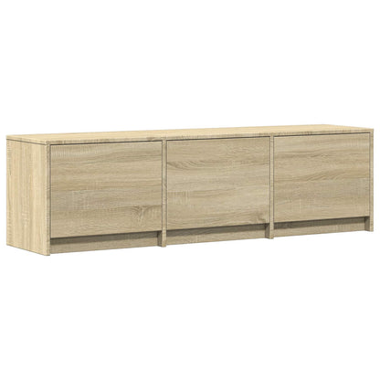 Mobile TV con LED con LED Rovere Sonoma 140 x 34 x 40 cm