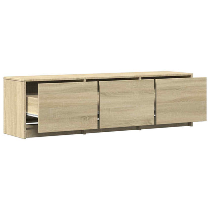 Mobile TV con LED con LED Rovere Sonoma 140 x 34 x 40 cm