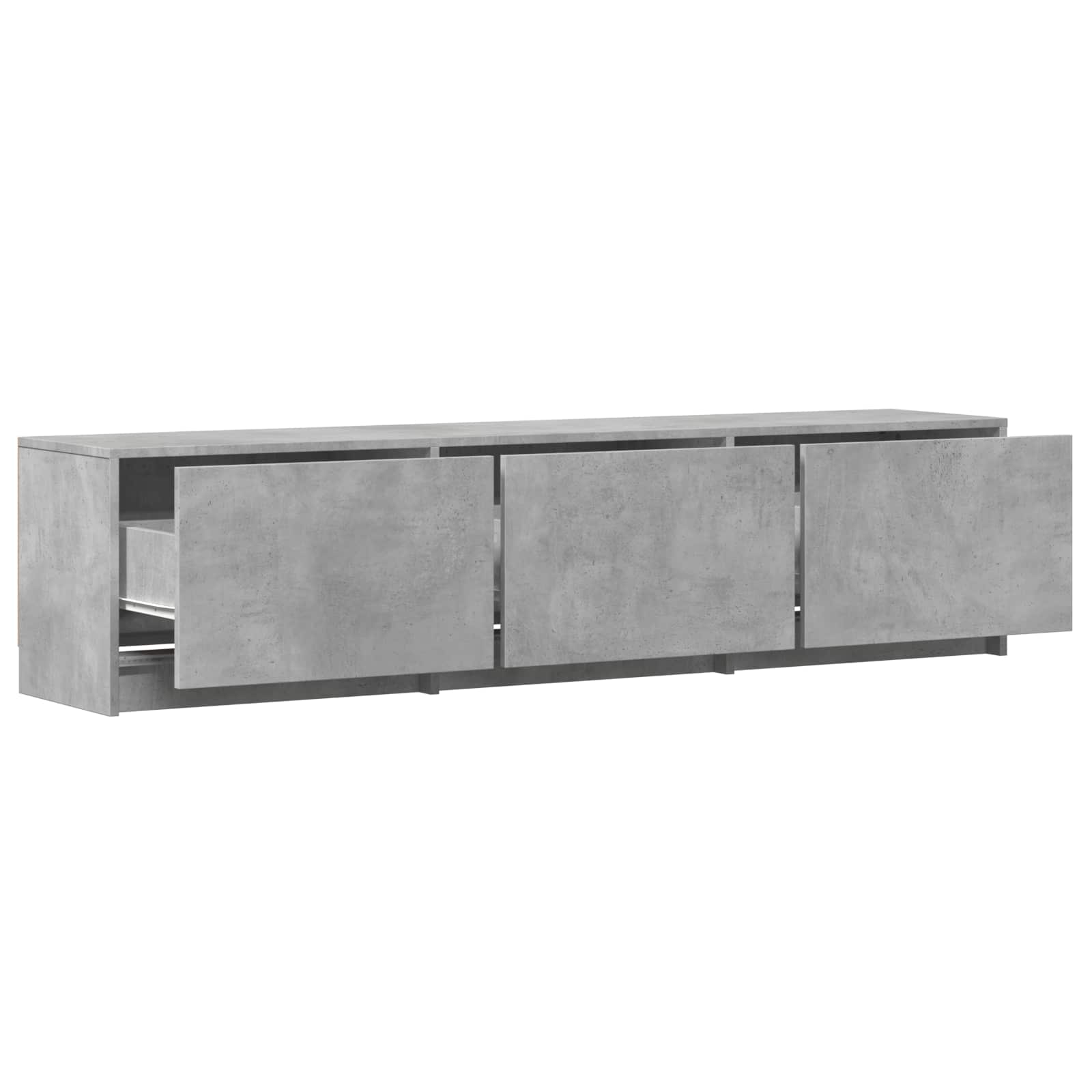 Mobile TV con LED con LED Grigio Cemento 165 x 34 x 40 cm | homemem39