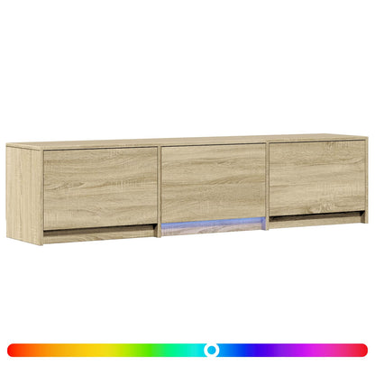 Mobile TV con LED con LED Rovere Sonoma 165 x 34 x 40 cm | homemem39