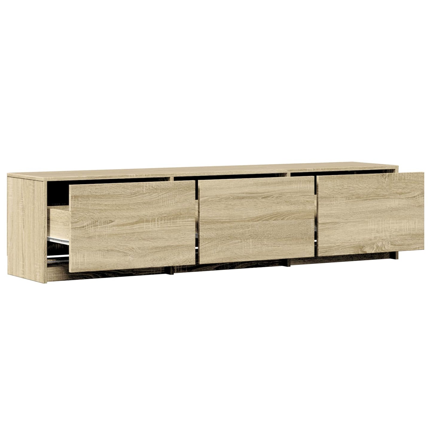 Mobile TV con LED con LED Rovere Sonoma 165 x 34 x 40 cm | homemem39
