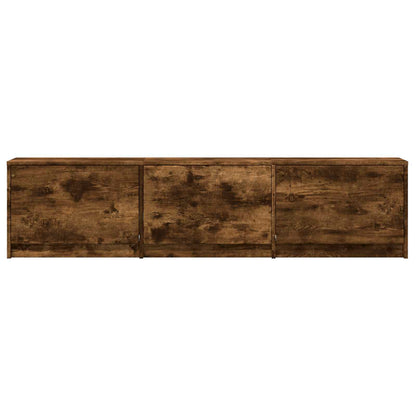 Mobile TV con LED con LED Quercia Affumicata 165 x 34 x 40 cm