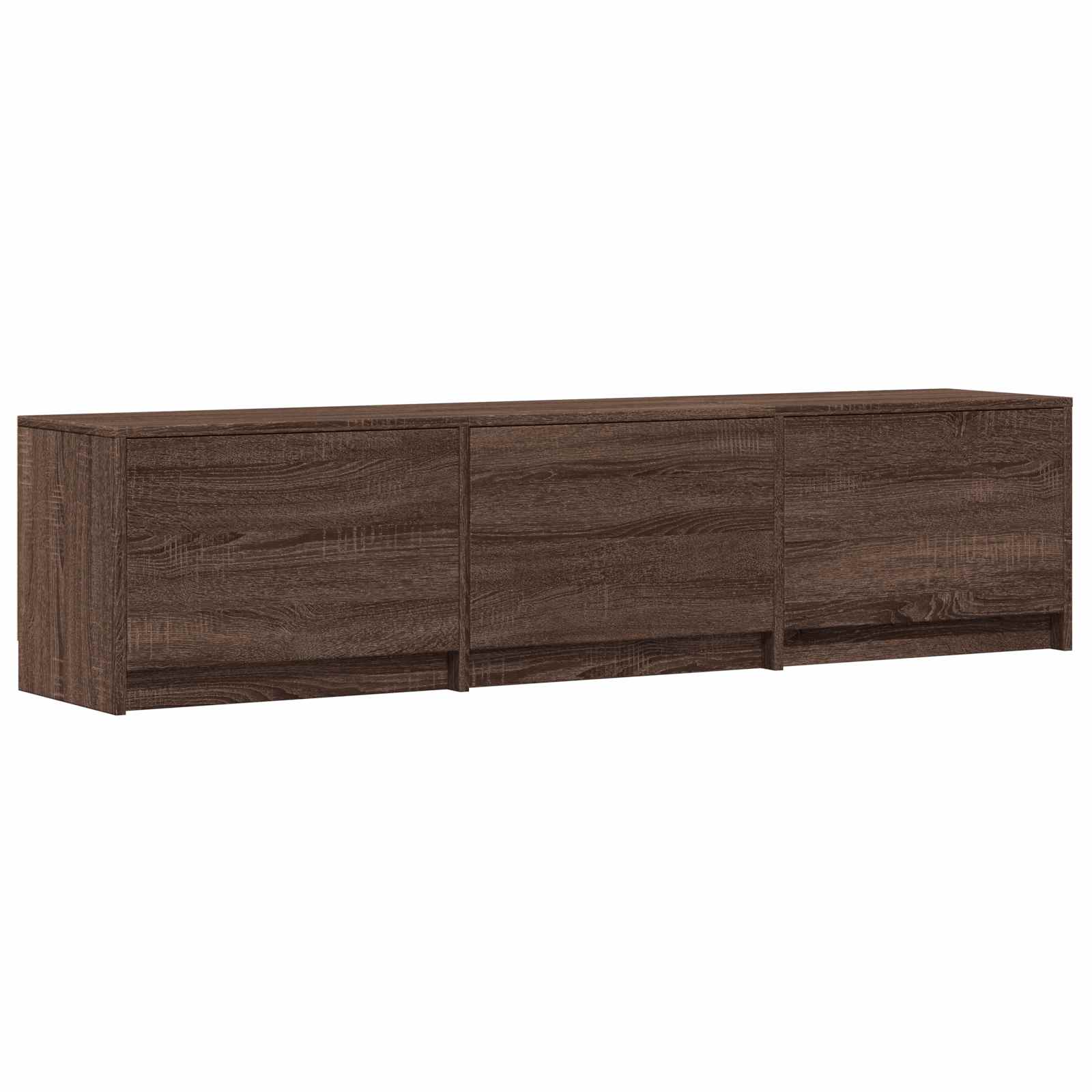 Mobile TV con LED con LED Quercia marrone 165 x 34 x 40 cm | homemem39