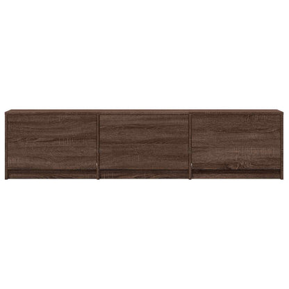 Mobile TV con LED con LED Quercia marrone 165 x 34 x 40 cm | homemem39