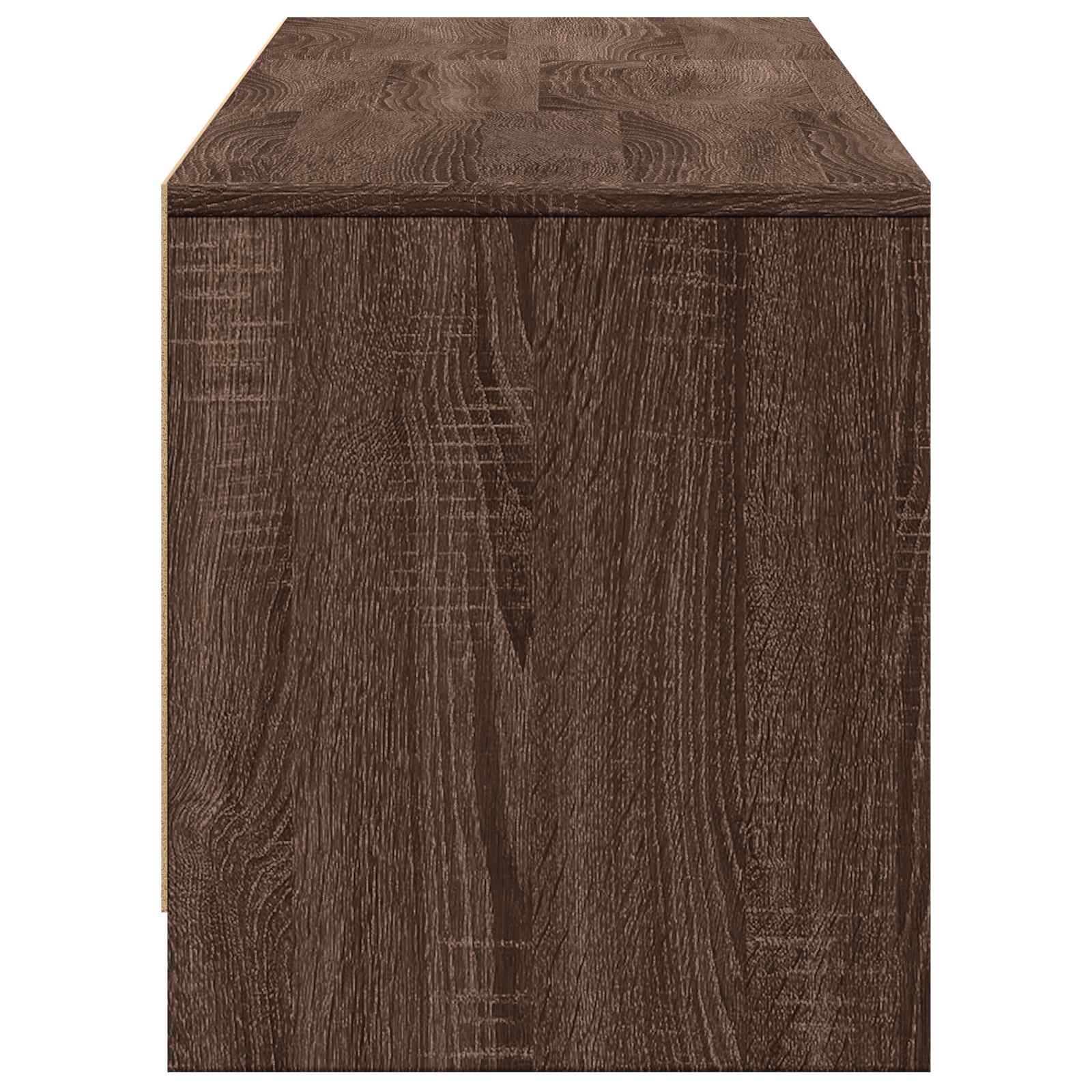 Mobile TV con LED con LED Quercia marrone 165 x 34 x 40 cm | homemem39