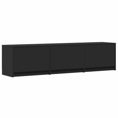 Mobile TV con LED Nero 165 x 34 x 40 cm Legno ingegnerizzato | homemem39